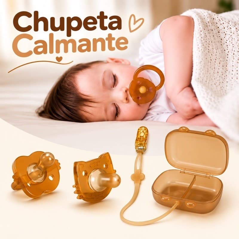 Kit 2 Chupetas Calmante Bico Achatado e Redondo Soft Gatinho Estojo E Prendedor Silicone 0-24 meses