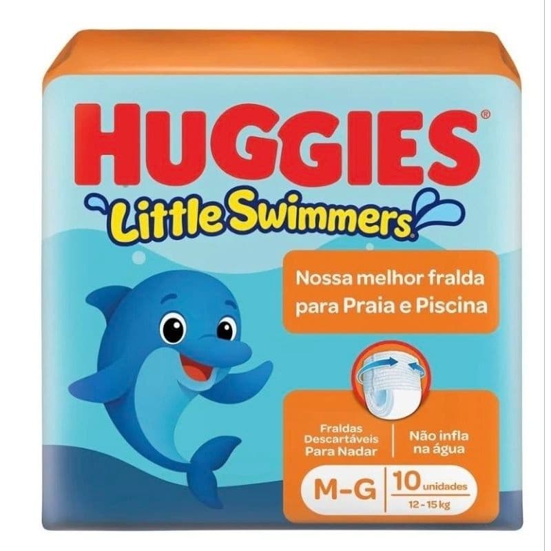 Huggies Fralda Little Swimmers M, 10 Fraldas