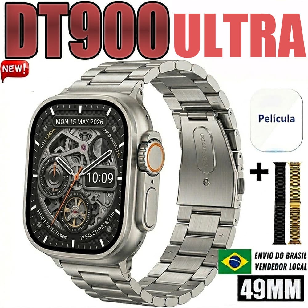 2026 DT900 Ultra 3 MAX Mais Recente Smartwatch Relógio Inteligente Série IWO 10 2.19Polegadas