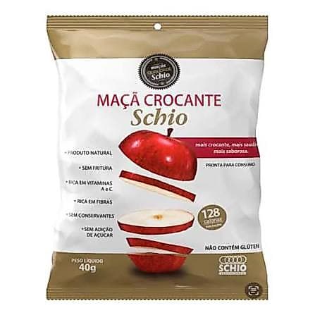 Maça Crocante Natural Sem Açúcar SNACK SAUDÁVEL - Fruta Liofilizada