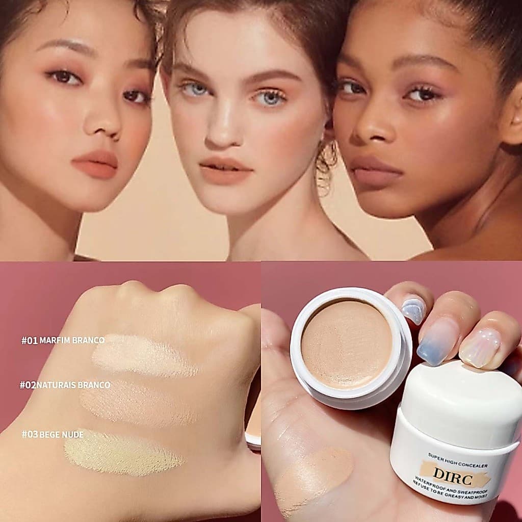 Creme Corretivo Hidratante Líquido À Prova D'água , Cobertura De Acne , Olheiras , Base , Contorno Facial , BB
