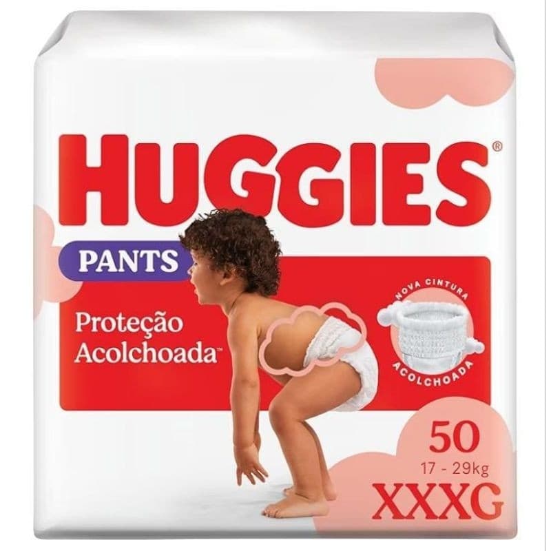 Fralda Huggies Pants Proteção Acolchoada XXXG 17-29KG + Brinde ✨(antiga Supreme Care Roupinha) .