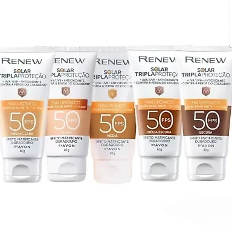 Base Líquida Avon Renew  FPS50 Cobertura matte
