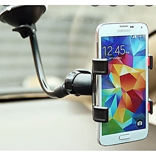 Suporte Para Celular carro Veicular Universal 360º Fixação Ventosa Haste Firme Ajustável