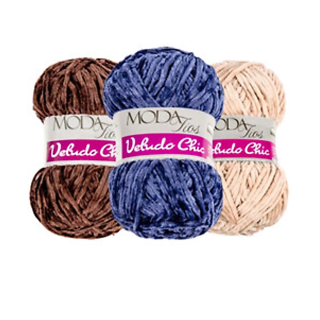 Kit 3 Novelos Fio Lã Veludo Chic Moda Fios 100g - 170 m Amigurumi Tricô Crochê