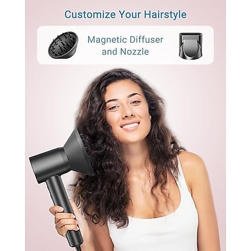 Secador De Cabelo , 160000 Iônico Profissional De Alta Velocidade RPM • 500 Milhões De Íons Negativos Controle De Calor 