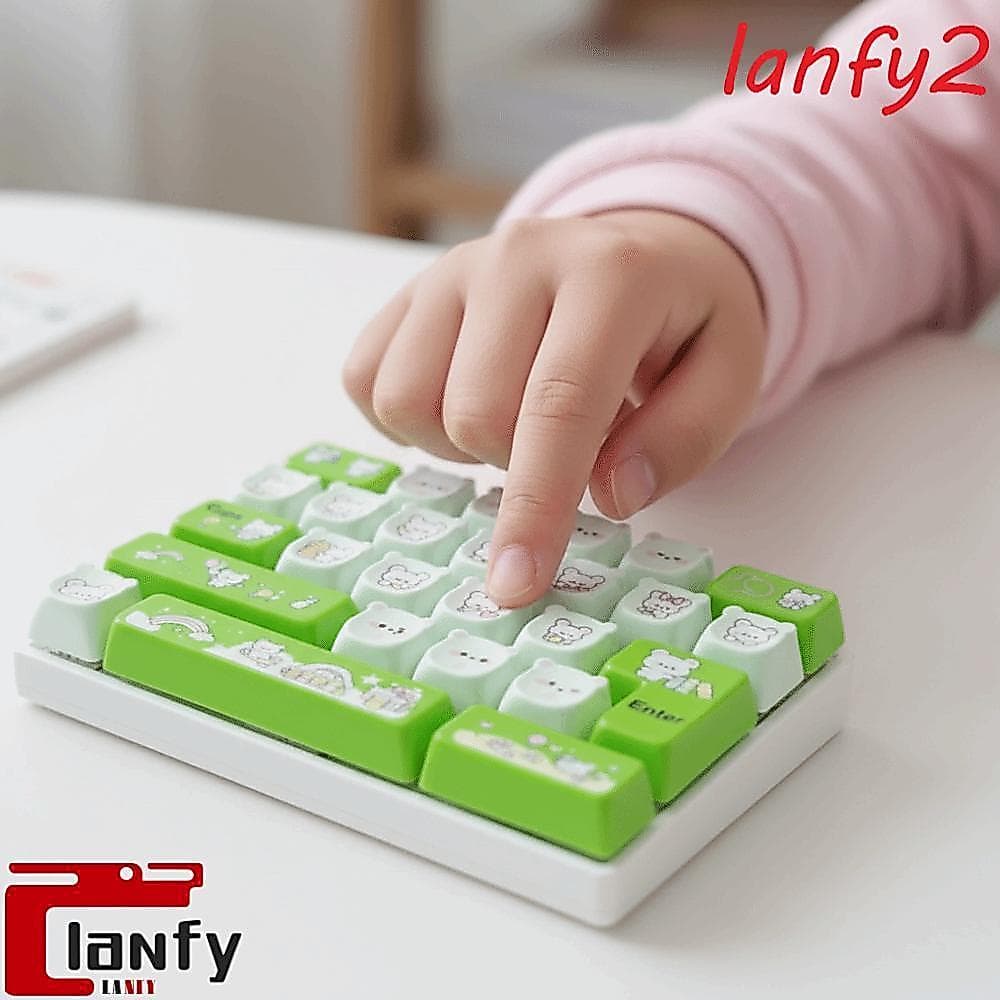 LANFY Teclado Brinquedo Fidget , Arco-Íris 26 Teclas Mecânicas Mini Mecânico , Tamanho Compacto