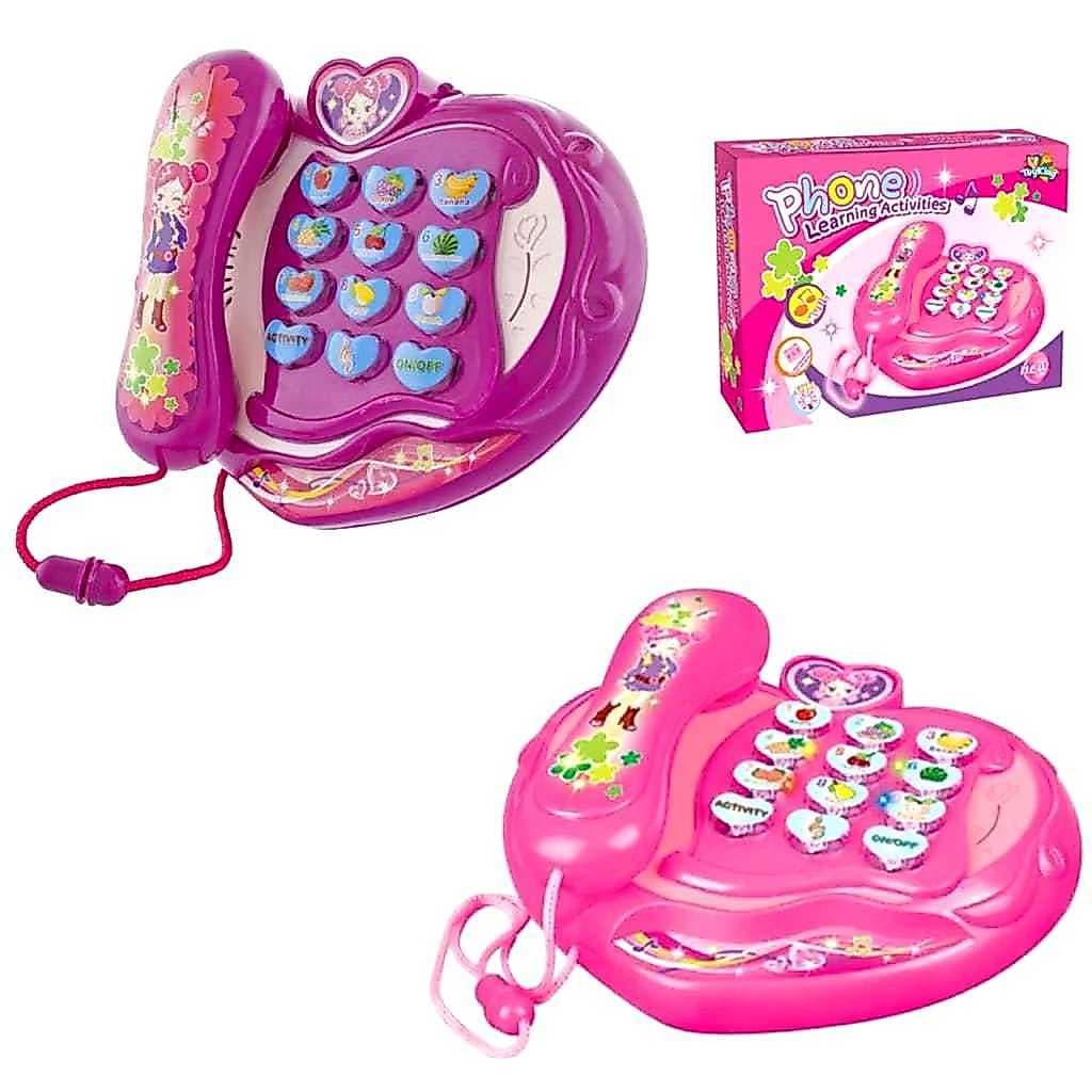 Telefone de desenho animado educacional infantil fofo
