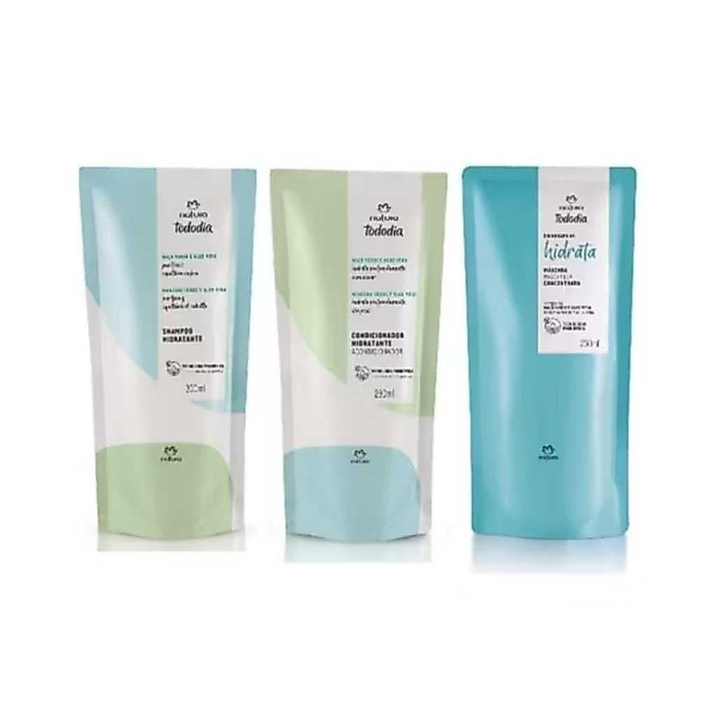 Natura Tododia Hidratante Maça Verde e Aloe Vera : Shampoo/condicionador/mascara/Refil