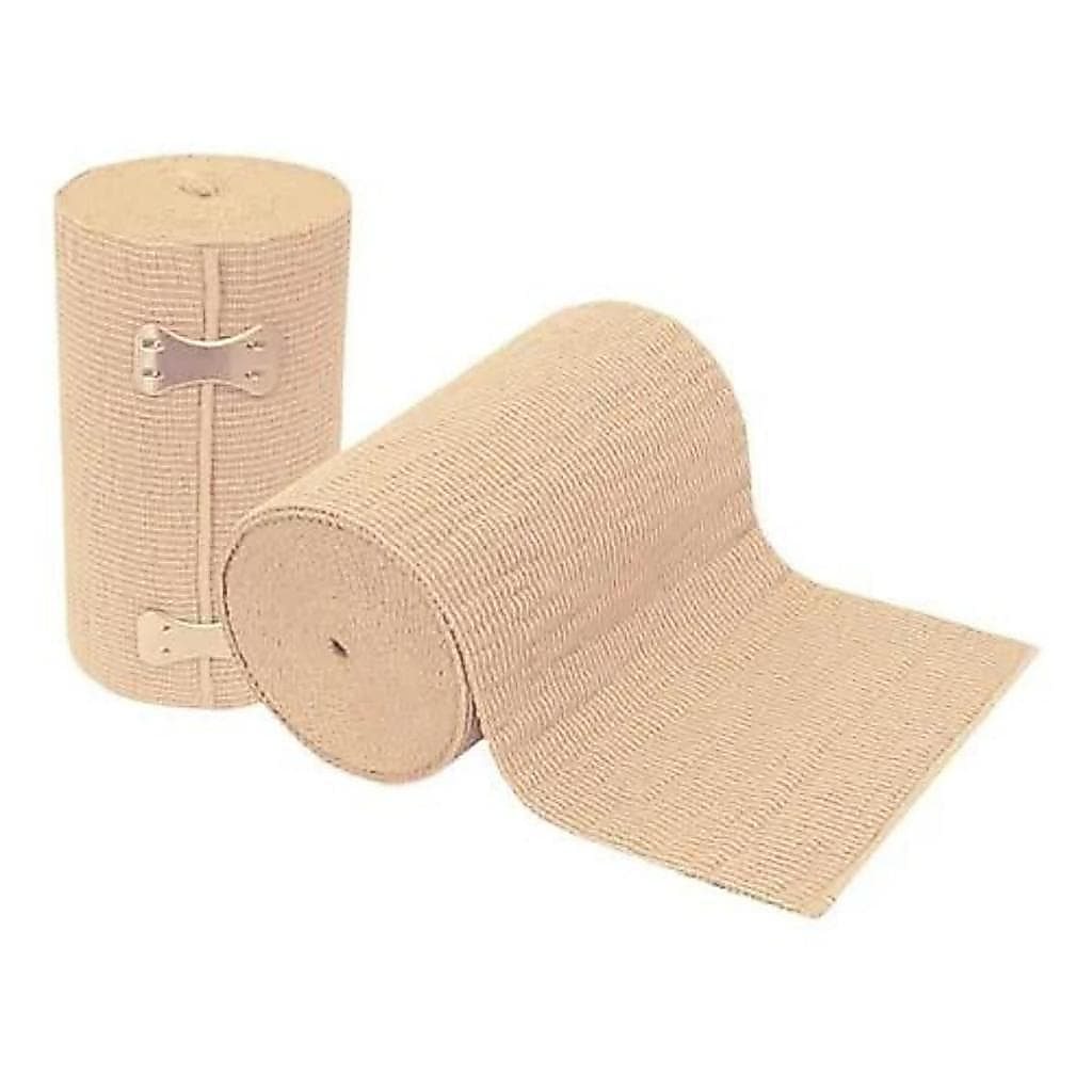 Kit 2 Bandagem Elástica 15cm x 4,00m Atadura Compressão Faixa Ortopédica Enfermagem Varizes Cirurgia