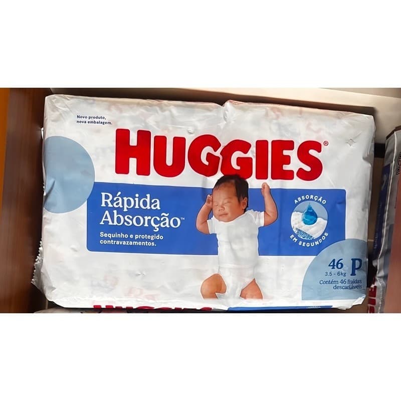 Fralda Descartáveis Huggies Rápida Absorção | P