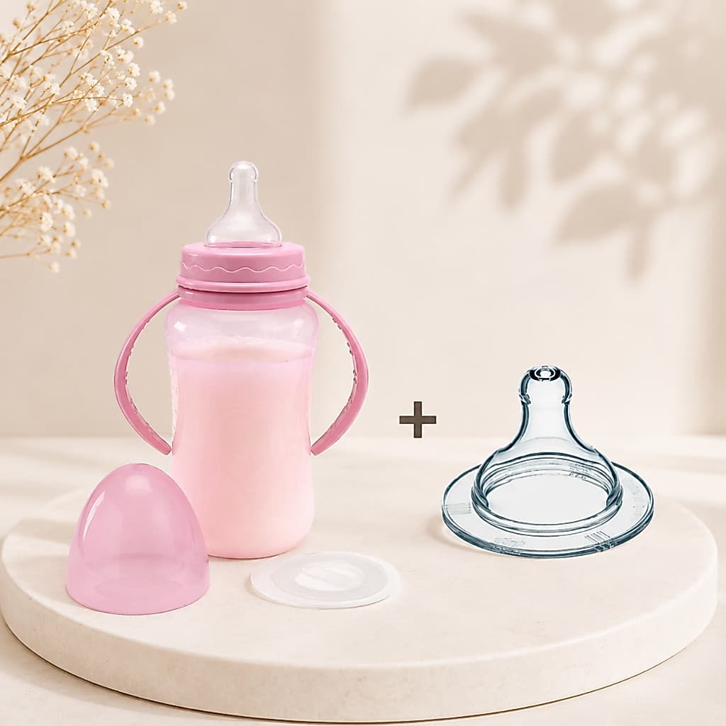 Mamadeira Gorduchinha 330ml + Bico Extra de Silicone (4595)