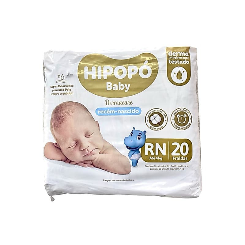 FRALDA RN C/20 HIPOPÓ BABY JUMBINHO