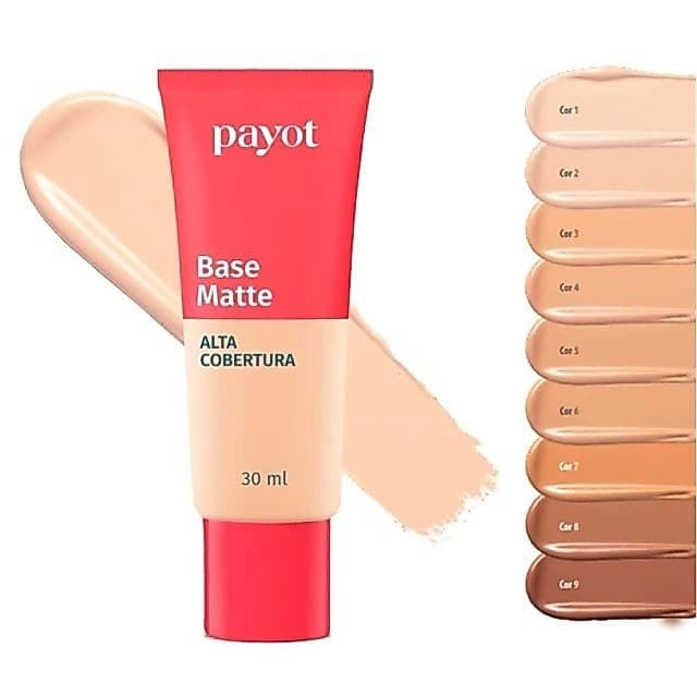 Base Líquida Matte de Alta Cobertura Payot 30ml – Acabamento Natural, Controle de Oleosidade