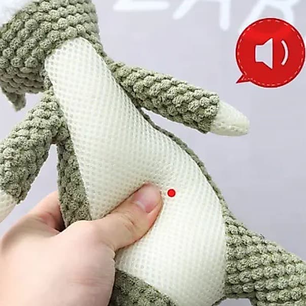 Pelúcia para cachorro com apito, brinquedo mordedor para animal, brinquedo pet, animal de estimação