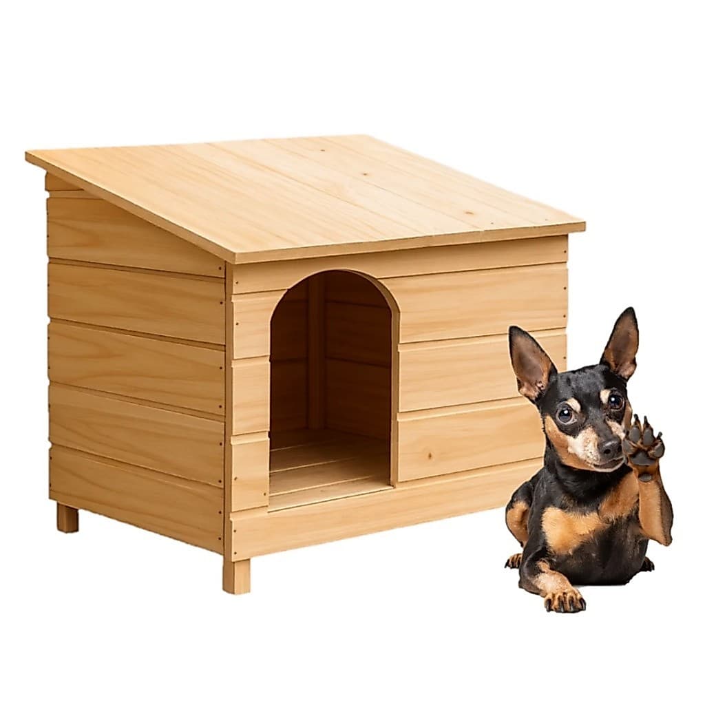Casinha Edícula de Madeira N1 Para Cachorro Pequeno Médio Cães Casa Pet Numero 1 Feito Madeira Pinus