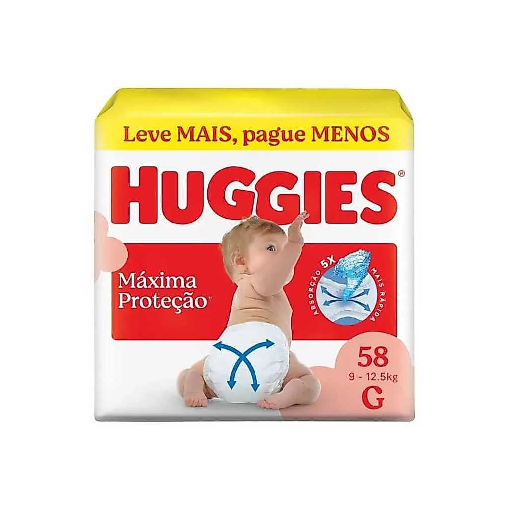 Fralda Huggies Supreme Care G 58 Unidades