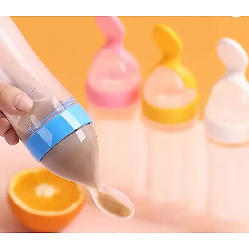 Colher Dosadora Mamadeira Infantil De Silicone Fácil e Prática de Usar
