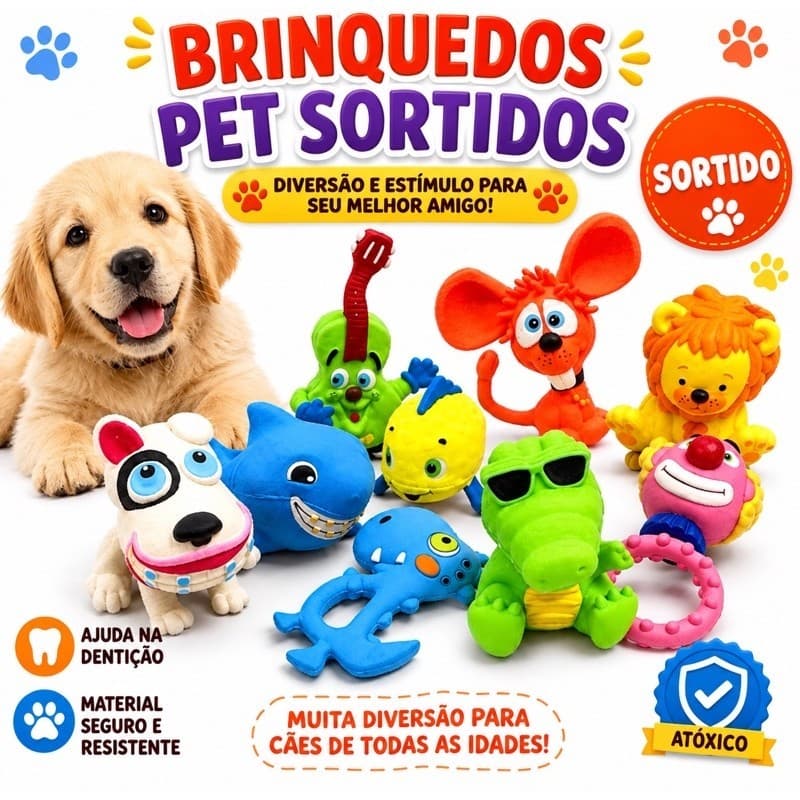 Brinquedo Latoy Latex Cachorro (não tem apito)