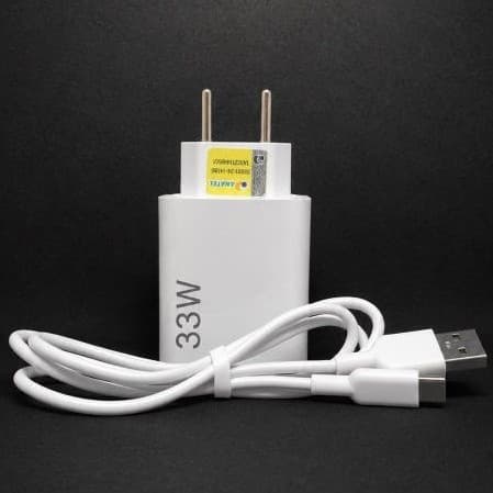 Carregador Turbo 33W USB-C da Lehmox carga rápida compatível smartphones, modelos da Xiaomi, Redmi,POCO,Samsung,Motorola