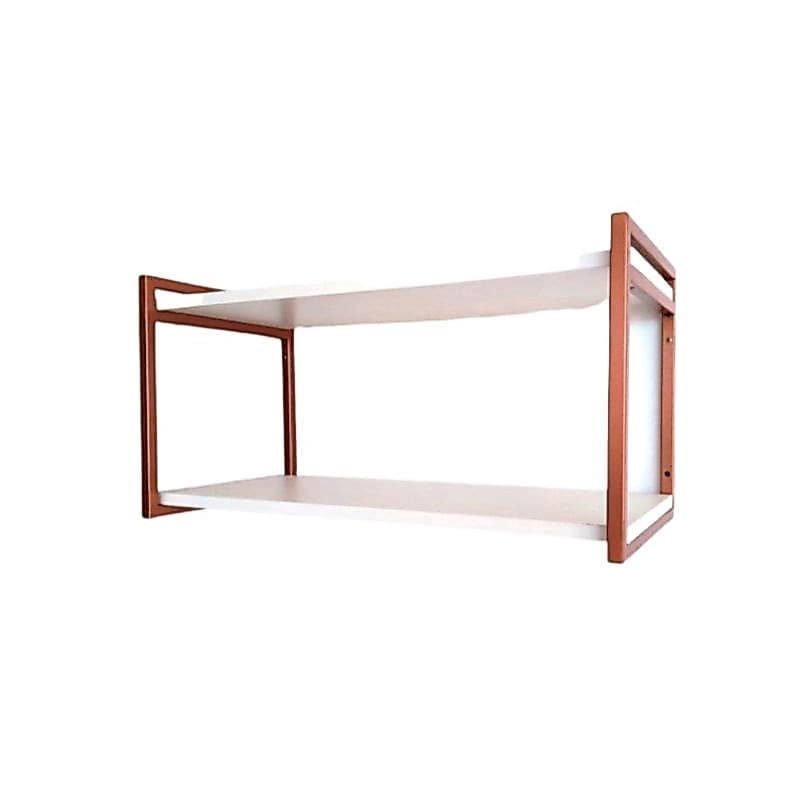 Prateleira Industrial 60x25cm MDF com Suporte Aço Carbono Parede Decoração Reforçada Moderna