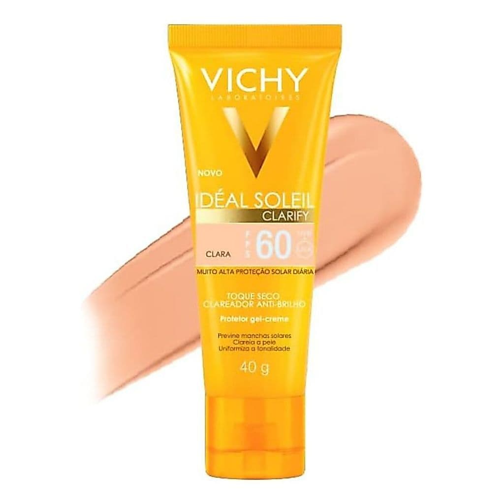 Protetor Solar Vichy Idéal Soleil Clarify FPS60 Cor Clara Com 40g
