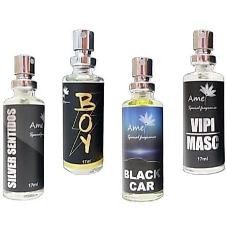 Perfume Amei Cosméticos Masculino 17ml Alta Fixação 33% de Essência Importada