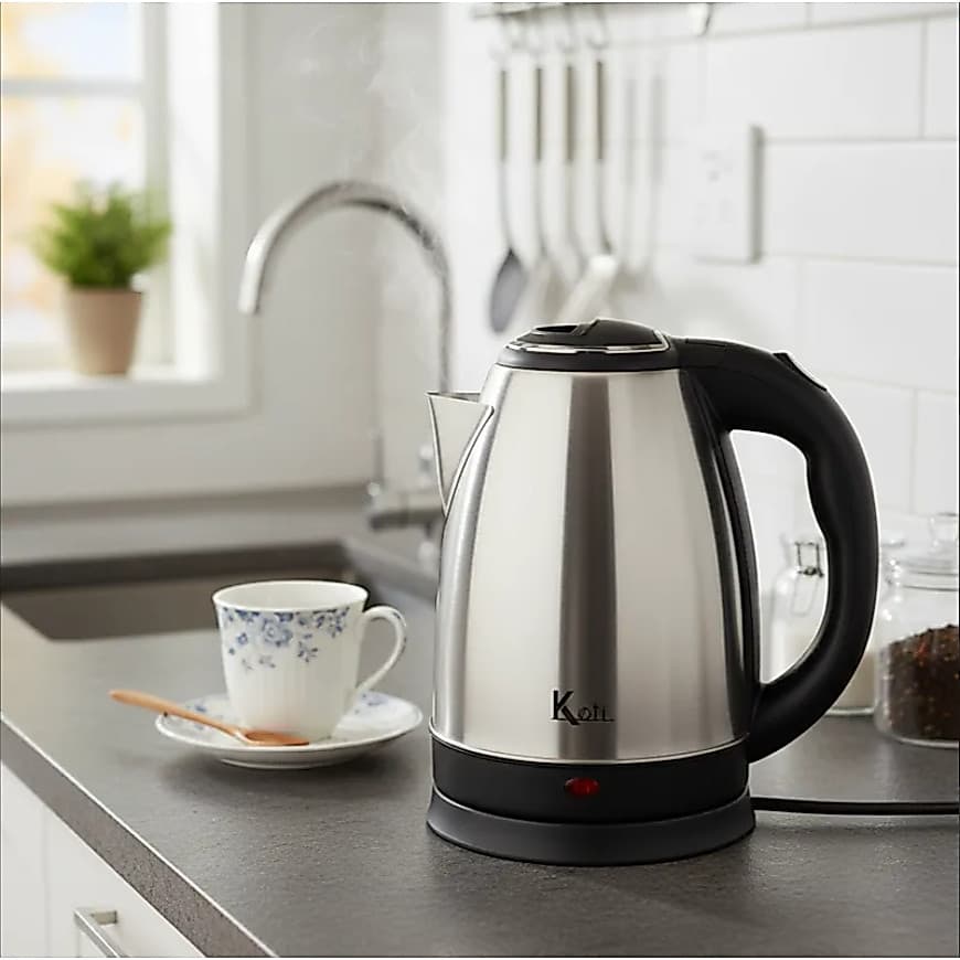 Chaleira Jarra Elétrica Inox Prateada 1.8litros