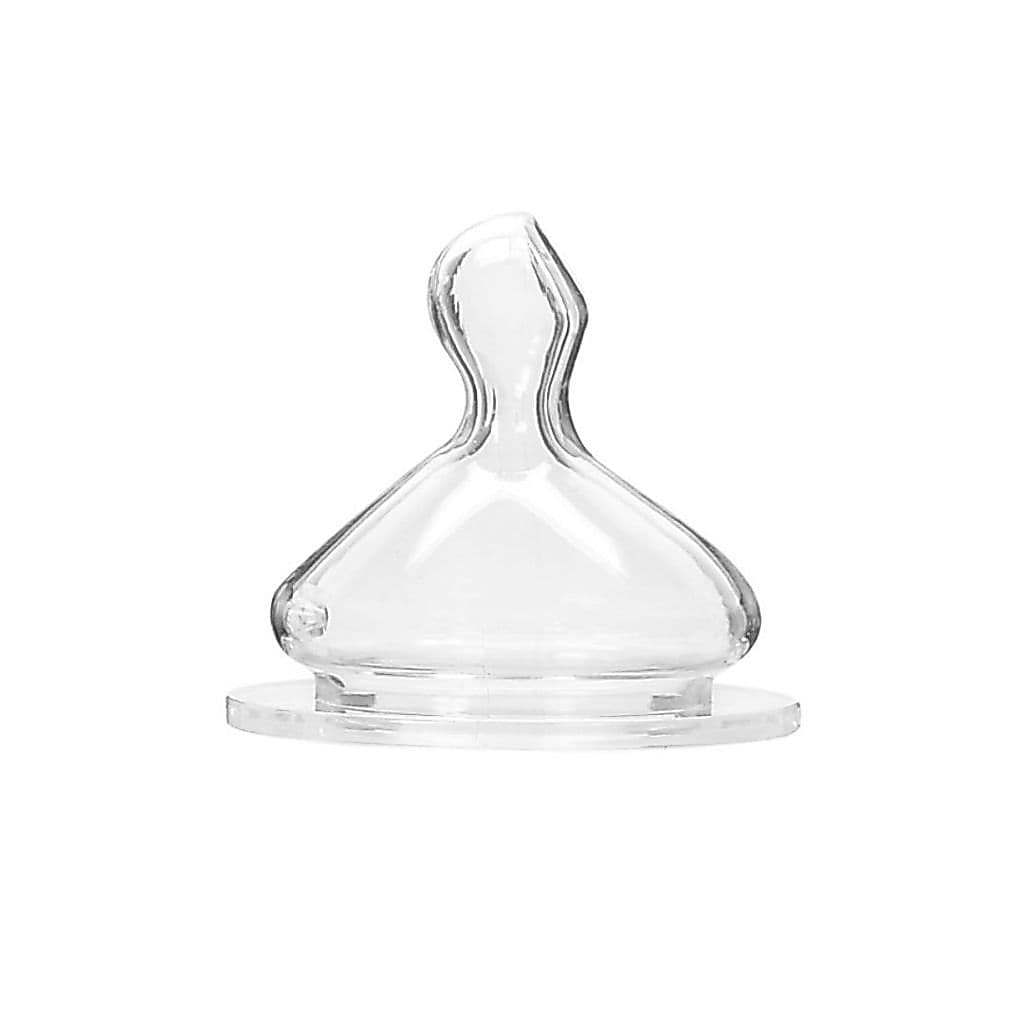 Bico refil silicone para mamadeira boca larga bebê wide neck anatômico macio flexivel infantil