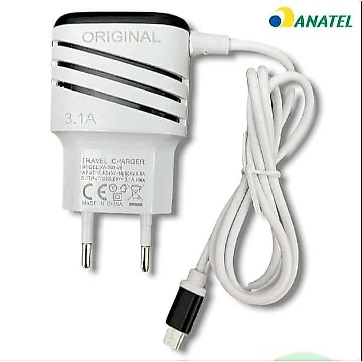 Carregador Turbo de Celular Ultra Rápido 3.6A com 2 Portas USB – Tipo C