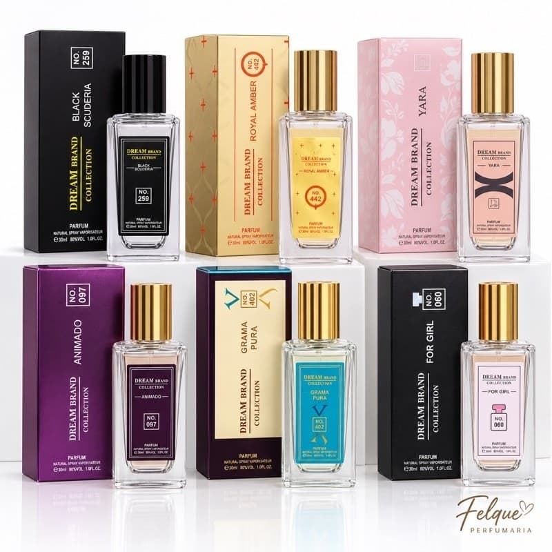 Perfume Dream Brand Collection 30ml Feminino e Masculino – Fragrâncias Inspiradas em Perfumes Importados