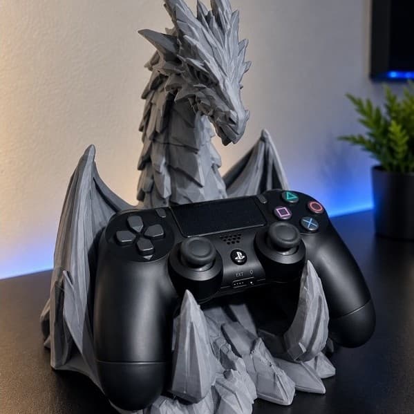 Suporte para Controle Gamer Dragão 3D – Porta Controle de Videogame