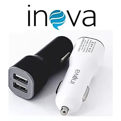 Carregador Inova para Celular Veicular Carro Fonte 2 entradas USB