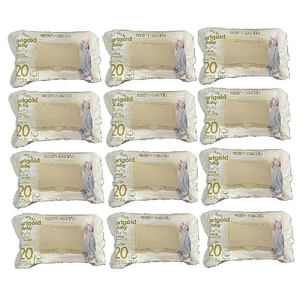 Marigold Baby Sensitive Lenços Umedecidos 120un Kit 12un