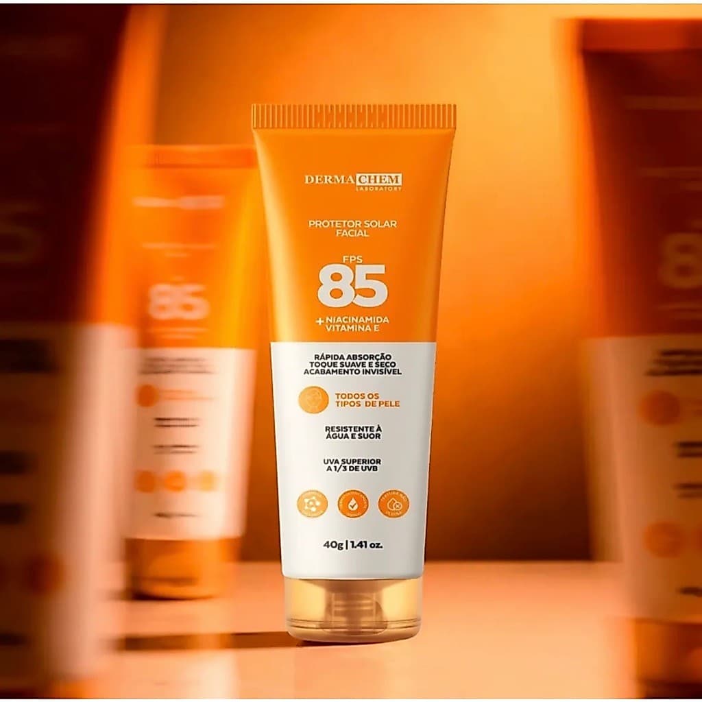 Protetor Solar Facial 85 FPS 40g - Dermachem