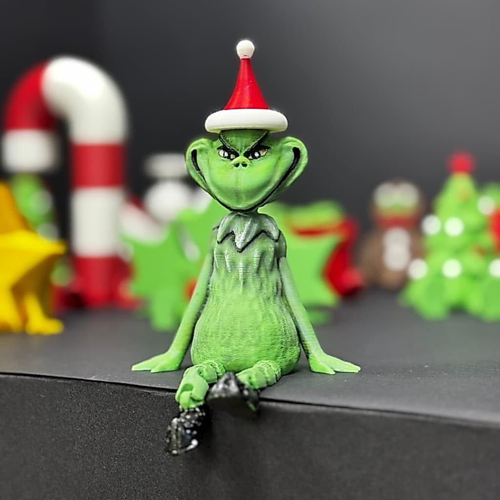 Boneco Articulado Grinch Decoração Natal