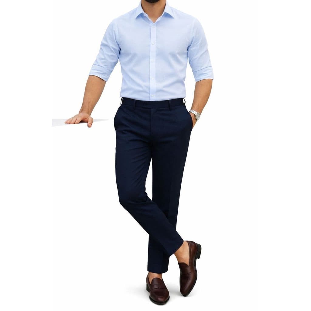 Camisa De Botao Slim Manga Longa , Gola Estruturada,Stilo Social Moderno, Trabalho e Evento