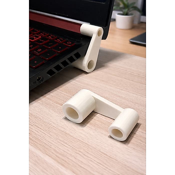 Kit 2 Suportes para Notebook Ergonômico Base Elevatória Compacta | Ventilação | Gamer | Home Office