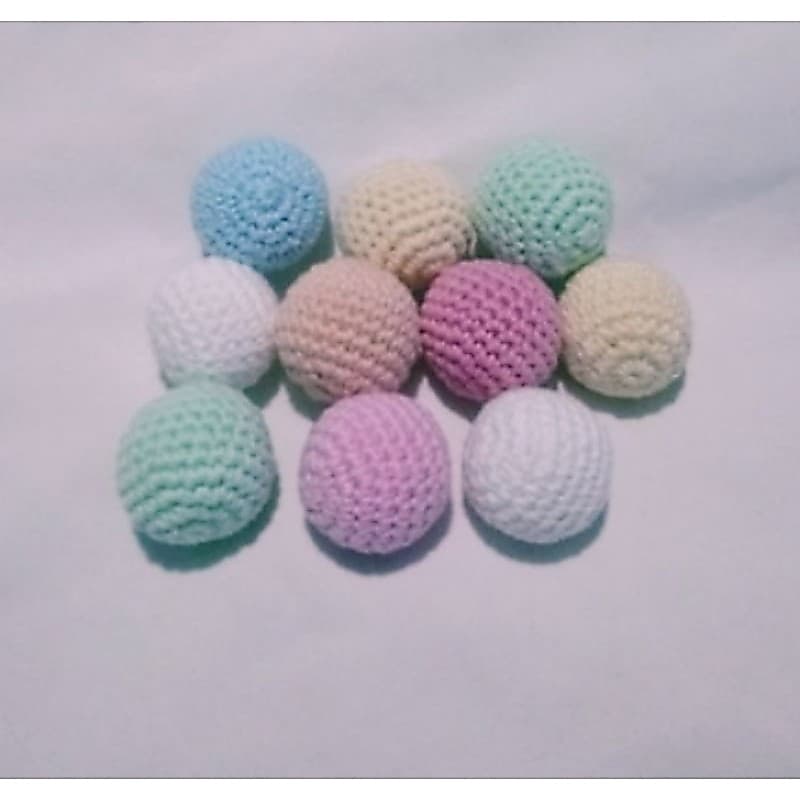 kit 10 bolinhas de crochê amigurumi