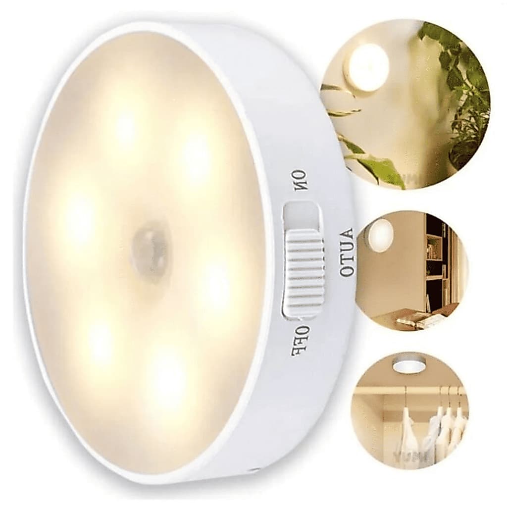 Luminária LED sem Fio com Sensor de Presença- Usb Recarregável- Spot LED USB ULTRAFORTE