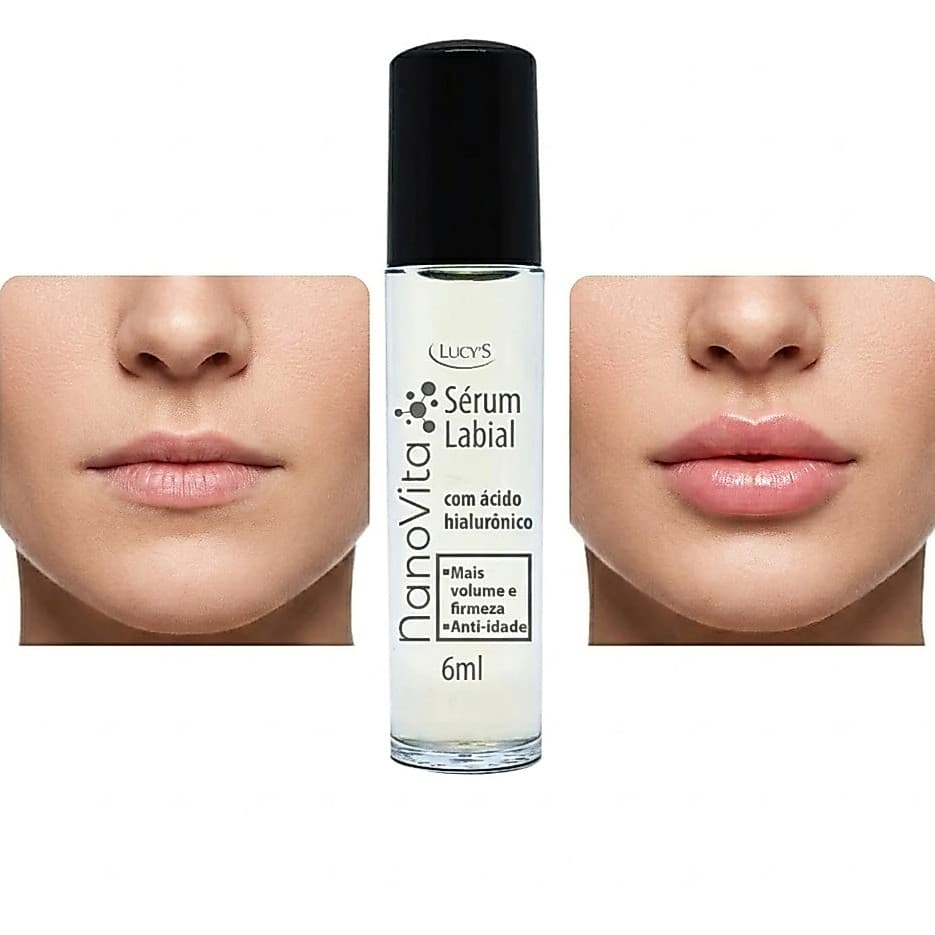 Sérum Labial Nanovita com Ácido Hialurônico Anti Idade Lucy's 6ml