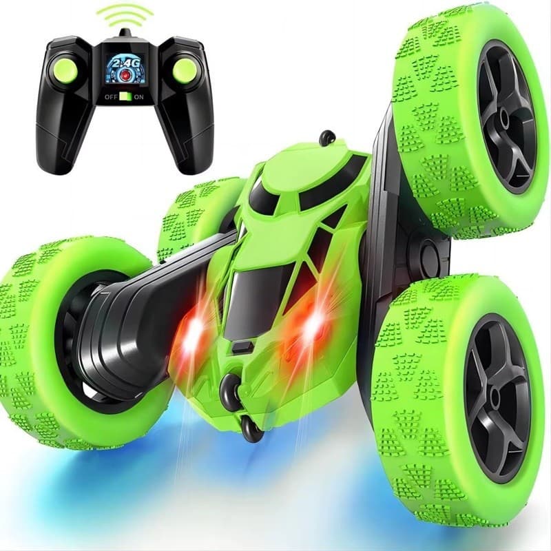Brinquedo Menino Carrinho De Controle Remoto  Giro 360 Pirueta Maluco Acrobata Turbo Stunt Racing Drift TOY KING