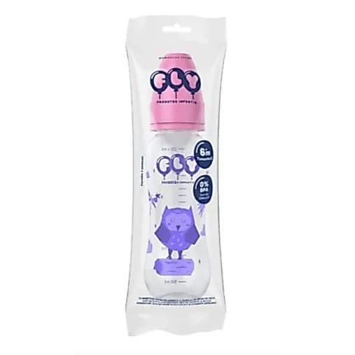 MAMADEIRA  BICO RED SILIC 250ML  FLY AZUL OU ROSA PARA BEBE
