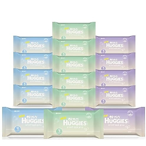 Lenços Umedecidos Huggies Pure Petit Baby Portáteis 20 Folhas x 16 Pacotes