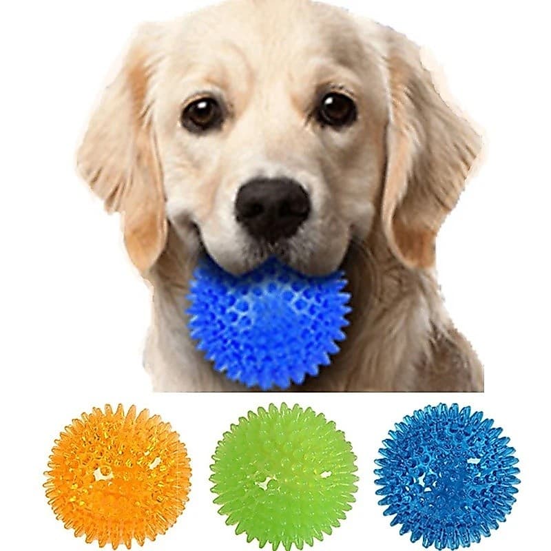 Brinquedos Para Cães De Estimação , Gato , Filhote De Cachorro , Brinquedo Com Som De Bolinhas , Bola De Limpeza De Dent