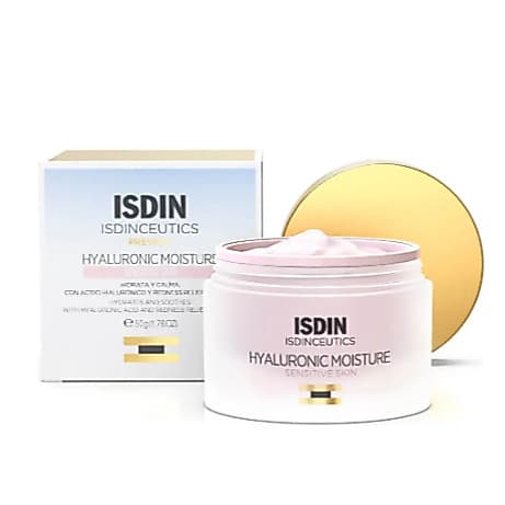 ISDIN Creme Hidratante Anti-Idade para Pele Sensível Isdinceutics Hyaluronic Moisture Sensitive Skin - 50g