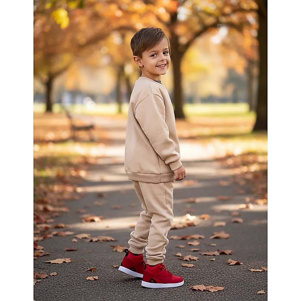 Conjunto Moletom Infantil Menino Menina Moletom Grosso Liso