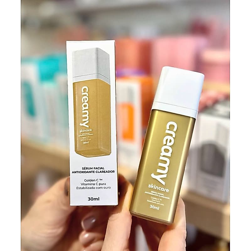 Vitamina C Gold Creamy Sérum Clareador 30ml – Antioxidante - Anti-Idade