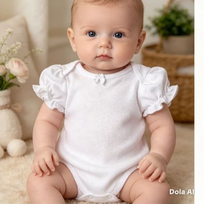body bebê menina branco