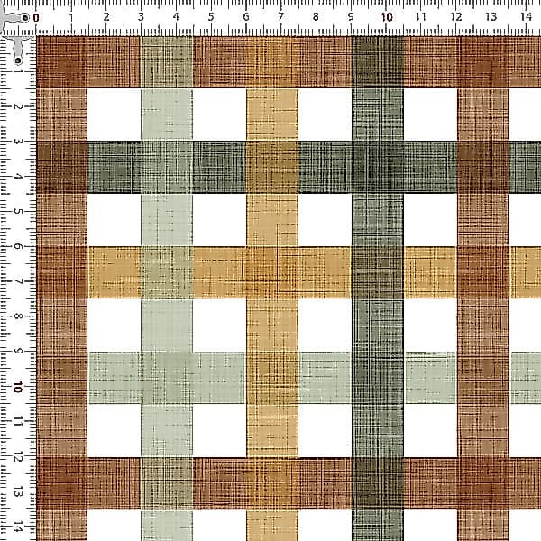 Tecido Tricoline Digital Xadrez Riscado Pano Patchwork Costura Ateliê Artesanato DIY